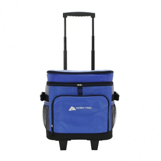 Ozark Trail Rolling 42 cans Soft-Sided Cooler, Blue