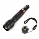 Ozark Trail 1500 Lumen Focusing Flashlight, IP67 Waterproof, Black