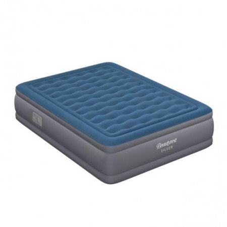 Beautyrest Extraordinaire 18" Inflatable Blow up Air Bed Mattress with Built-in Pump Queen