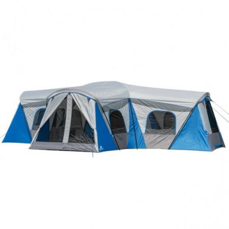 Ozark Trail 16-Person 3-Room Family Cabin Tent, with 3 Entrances