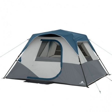 Ozark Trail 10' x 9' 6-Person Instant Cabin Tent with LED Light, 19.38 lbs