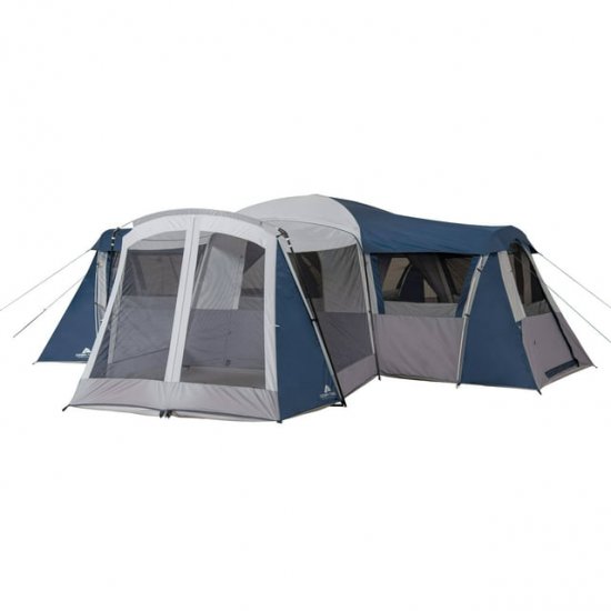 Ozark Trail Hazel Creek 20-Person Star Tent, with Screen Room