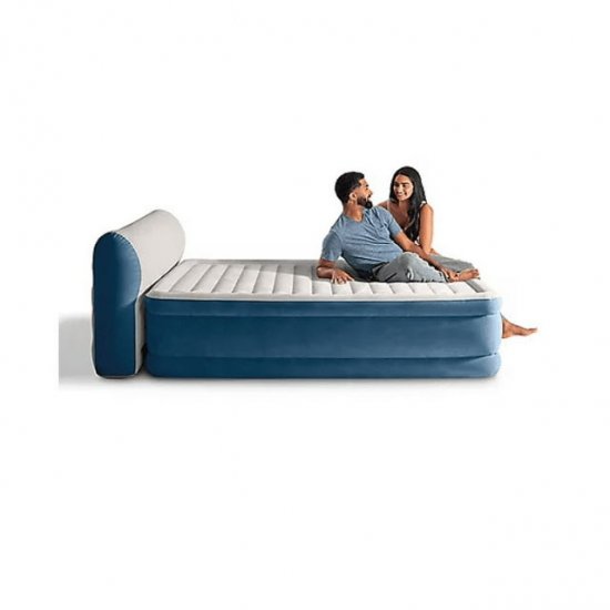 Intex 66158SS Queen Dura-Beam Deluxe Series Comfort Headboard Airbed W/Internal Pump