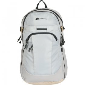 Ozark Trail 20 Liter Backpack, with Padded Laptop Sleeve, Light Gray Polyester