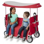 Radio Flyer, 3-in-1 Tailgater Wagon with Canopy, Folding Wagon, Red