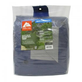 Ozark Trail Medium-Duty Tarp, 12' x 24', Material PE