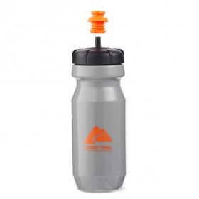 Ozark Trail 22 Fluid Ounces Cycling Water Bottle, Black and Gray