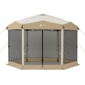 12' x 10' Glamping Hexagon Lighted Canopy