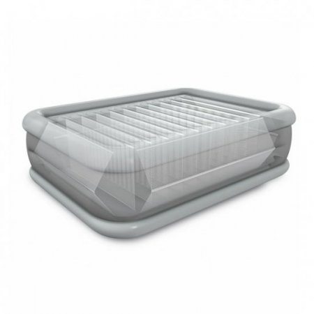 Intex Queen Comfort High Rise Dura-Beam Air Bed Mattress w/Built-In Pump 64417E