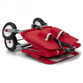 Radio Flyer All Terrain 3-in-1 off Road EZ Fold Wagon for Kids and Cargo, Red