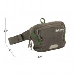 Outdoor Products Essential 2 Ltr Waist Pack Fanny Pack, Gray, Unisex, Polyester Zipper