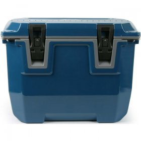 Ozark Trail 35 Quart Hard Sided Cooler with Microban Protection, Stainless Steel Locking Plate, Blue