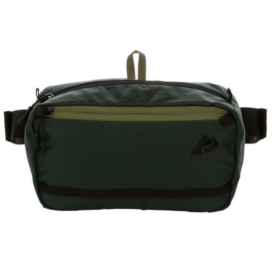 Ozark Trail 3.5 Ltr Waist Pack, Green, Unisex, Polyester Zipper