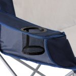 Ozark Trail 2-Person Loveseat Camping Chair, Blue and Gray