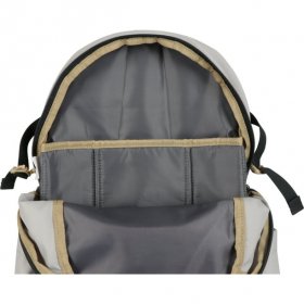 Ozark Trail 20 Liter Backpack, with Padded Laptop Sleeve, Light Gray Polyester