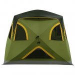 Ozark Trail 4-Person Instant Tent Pop-up Hub Tent, Green, Dimensions: 8'x8'x80", 23.23 lbs.