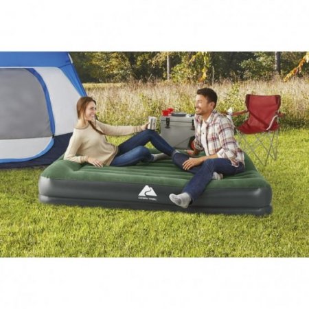 Ozark Trail Tritech Airbed Queen 14 inch with In & Out Pump and Antimicrobial Coating