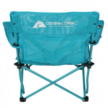 Ozark Trail Quad Folding Beach Chair, Adult, Aqua