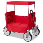 Radio Flyer, Beach & Boardwalk EZ Fold Wagon, Recycled Fabric, Red