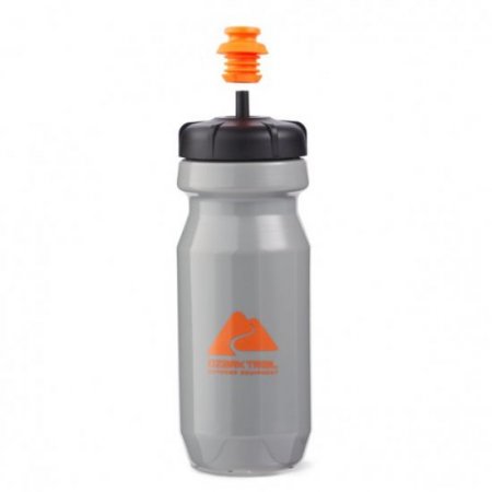 Ozark Trail 22 Fluid Ounces Cycling Water Bottle, Black and Gray