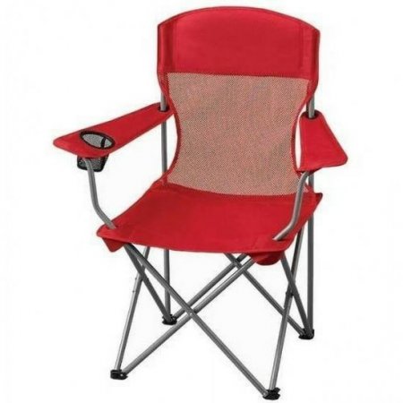 Ozark Trail Basic Mesh Chair, Red, Adult